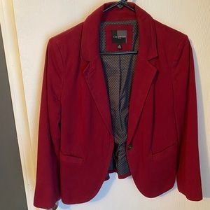 Limited maroon cotton blazer